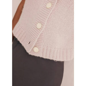 Mint Velvet Pink Wool Blend Knit Cardigan